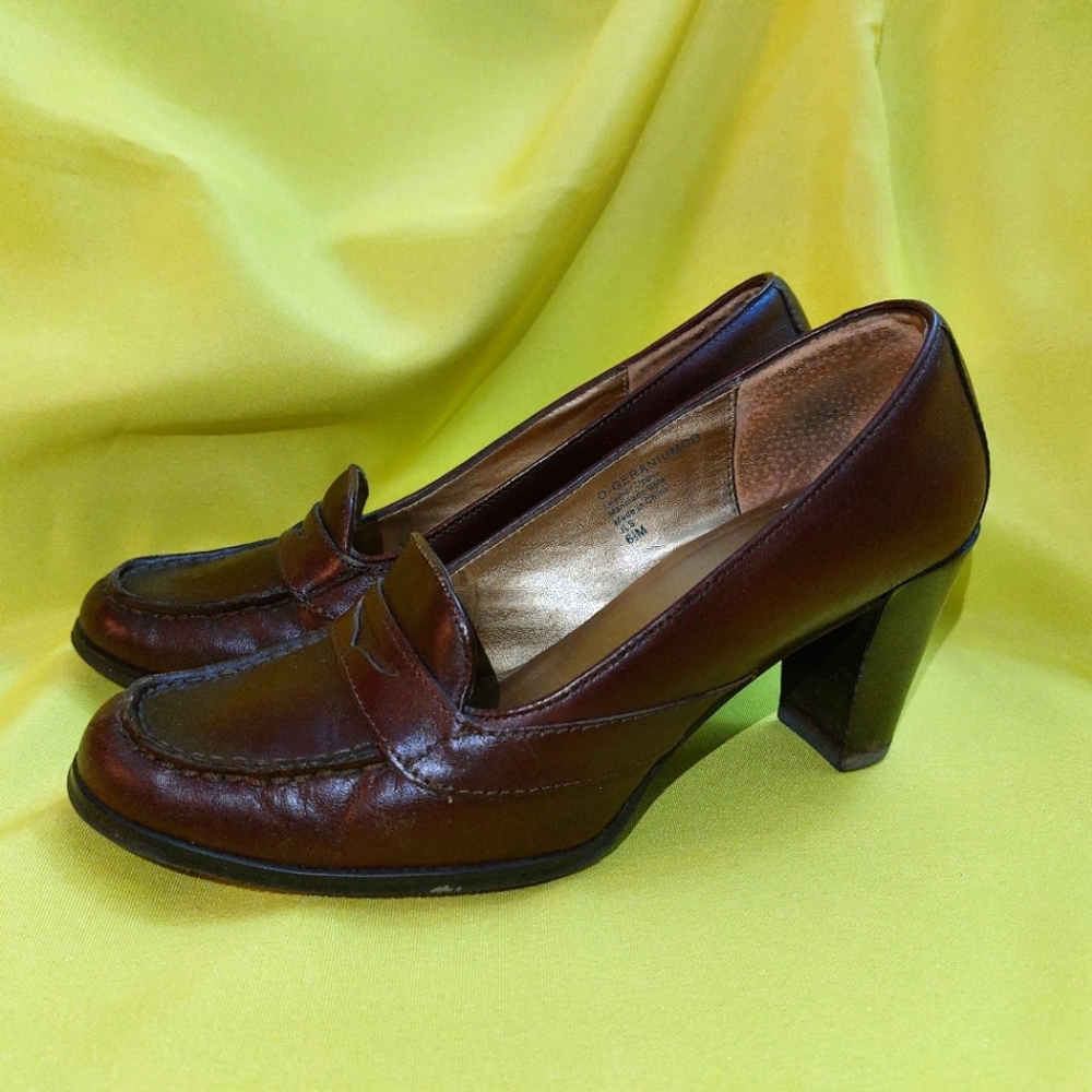 NINE WEST Women Shoes Leather Upper Size 6 1/2